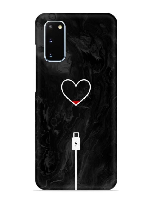 Heart Charging Vector Snap Case for Samsung Galaxy S20 Zapvi