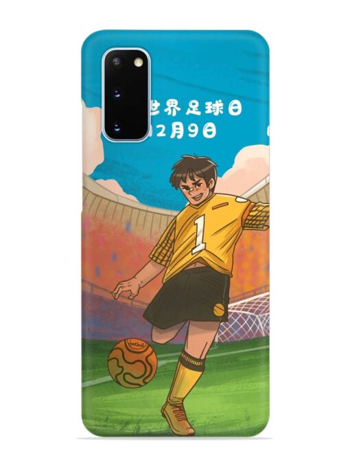 Soccer Kick Snap Case for Samsung Galaxy S20 Zapvi