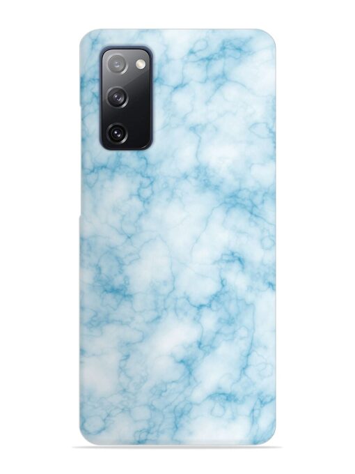 Blue White Natural Marble Snap Case for Samsung Galaxy S20 Fe (5G) Zapvi