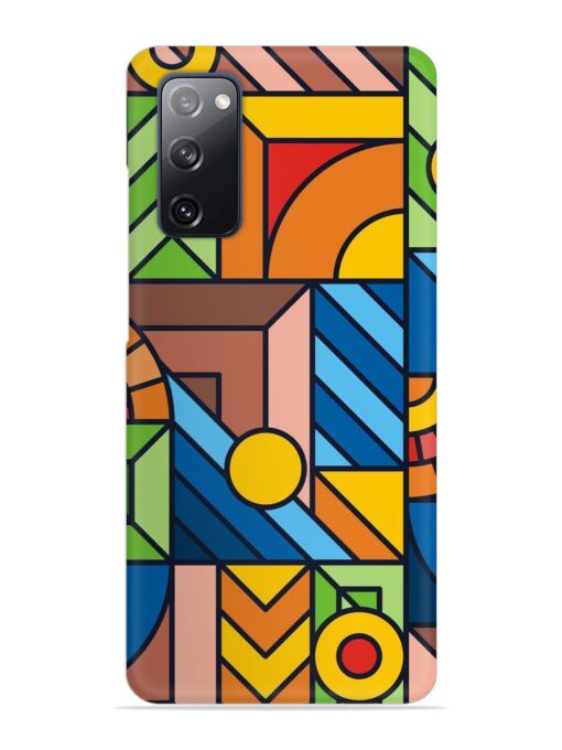 Colorful Geometric Snap Case for Samsung Galaxy S20 Fe (5G) Zapvi