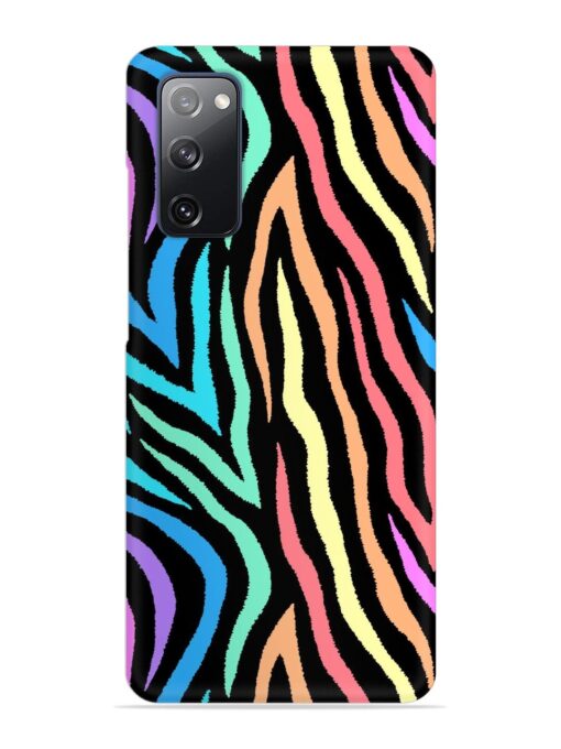 Colorful Abstract Zebra Snap Case for Samsung Galaxy S20 Fe (5G) Zapvi