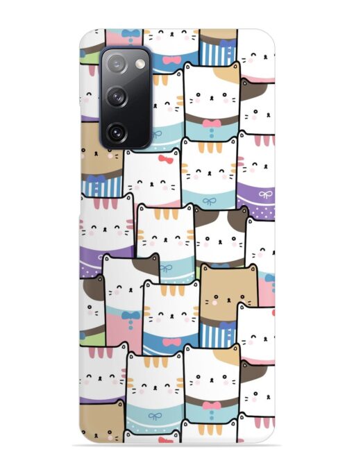 Cute Adorable Cat Snap Case for Samsung Galaxy S20 Fe (5G) Zapvi