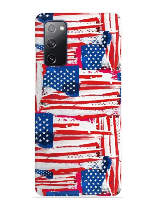 Usa Flag Seamless Snap Case for Samsung Galaxy S20 Fe (5G) Zapvi