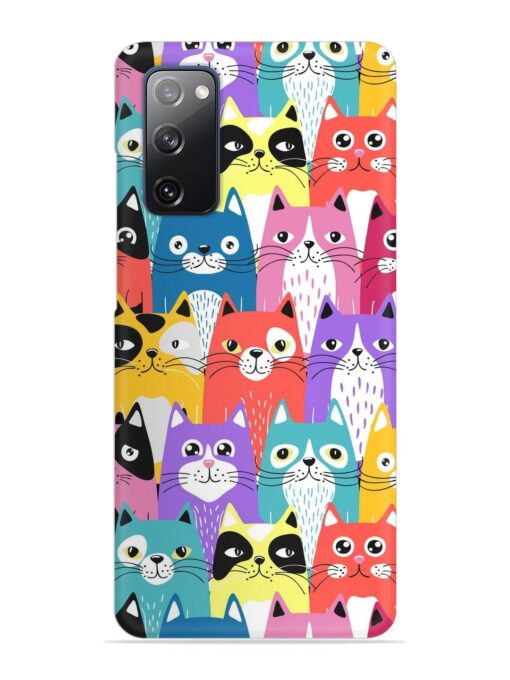 Funny Cartoon Cats Snap Case for Samsung Galaxy S20 Fe (5G) Zapvi