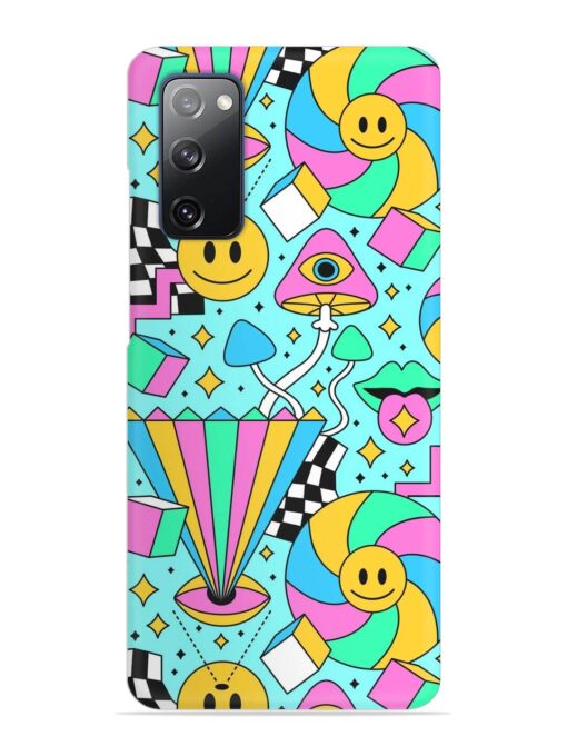 Trippy Rainbow 60S Snap Case for Samsung Galaxy S20 Fe (5G) Zapvi