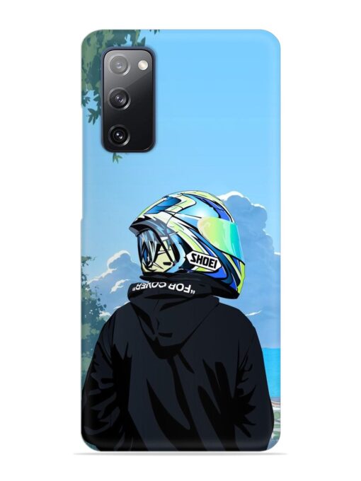 Rider With Helmet Snap Case for Samsung Galaxy S20 Fe (5G) Zapvi