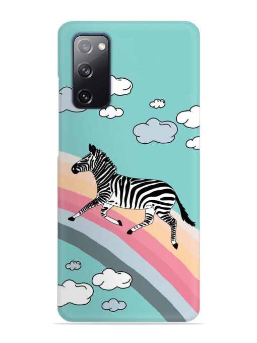 Running Zebra Snap Case for Samsung Galaxy S20 Fe (5G) Zapvi