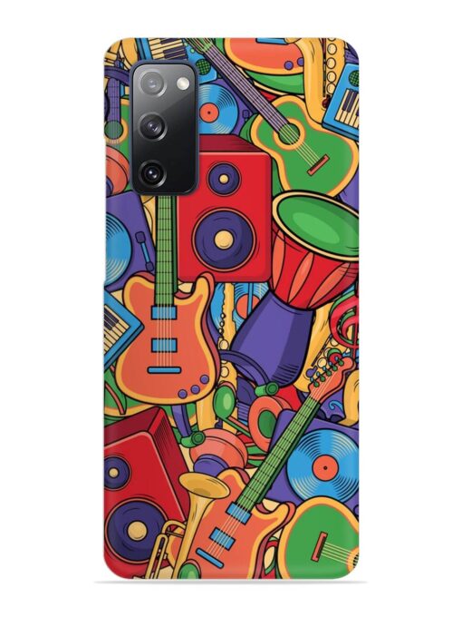 Colorful Music Art Snap Case for Samsung Galaxy S20 Fe (5G) Zapvi