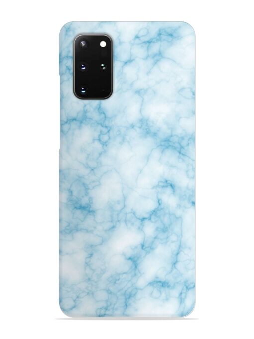 Blue White Natural Marble Snap Case for Samsung Galaxy S20 Plus Zapvi