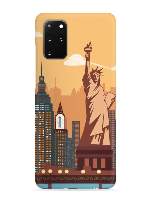 New York Statue Of Liberty Architectural Scenery Snap Case for Samsung Galaxy S20 Plus Zapvi