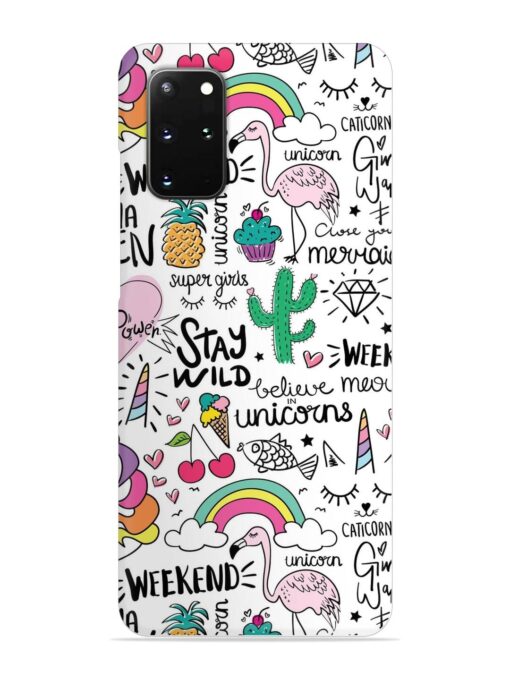 Unicorn Ice Cream Snap Case for Samsung Galaxy S20 Plus Zapvi