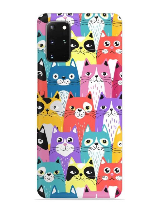 Funny Cartoon Cats Snap Case for Samsung Galaxy S20 Plus Zapvi