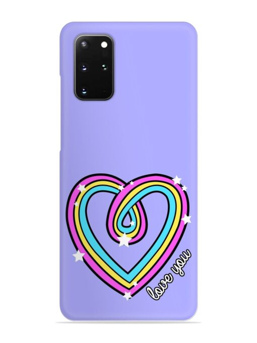 Colorful Rainbow Heart Snap Case for Samsung Galaxy S20 Plus Zapvi