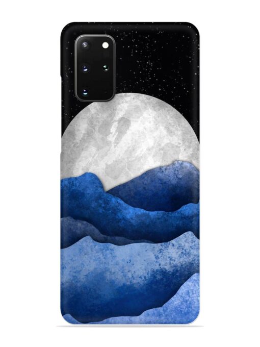 Full Moon Mountain Vector Snap Case for Samsung Galaxy S20 Plus Zapvi