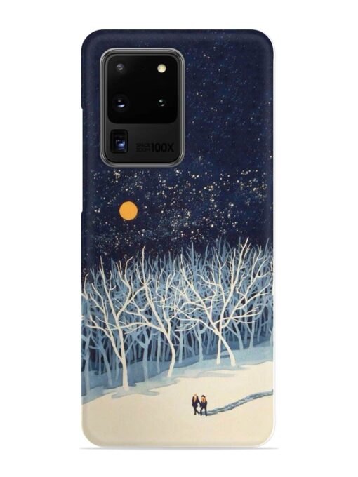 Full Moon Snowshoe Tour Snap Case for Samsung Galaxy S20 Ultra Zapvi