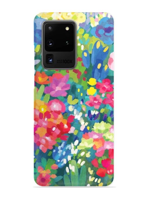 Watercolor Flower Art Snap Case for Samsung Galaxy S20 Ultra Zapvi