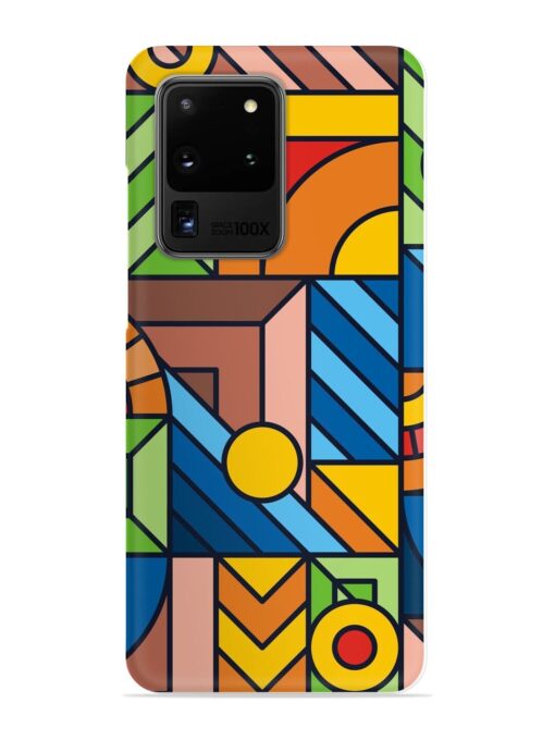 Colorful Geometric Snap Case for Samsung Galaxy S20 Ultra Zapvi