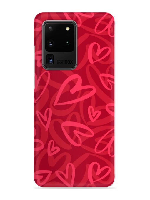 Seamless Romantic Pattern Snap Case for Samsung Galaxy S20 Ultra Zapvi