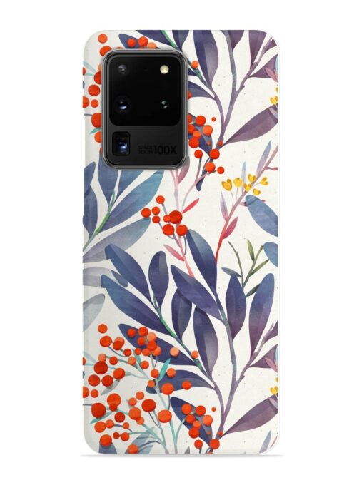 Seamless Floral Pattern Snap Case for Samsung Galaxy S20 Ultra Zapvi