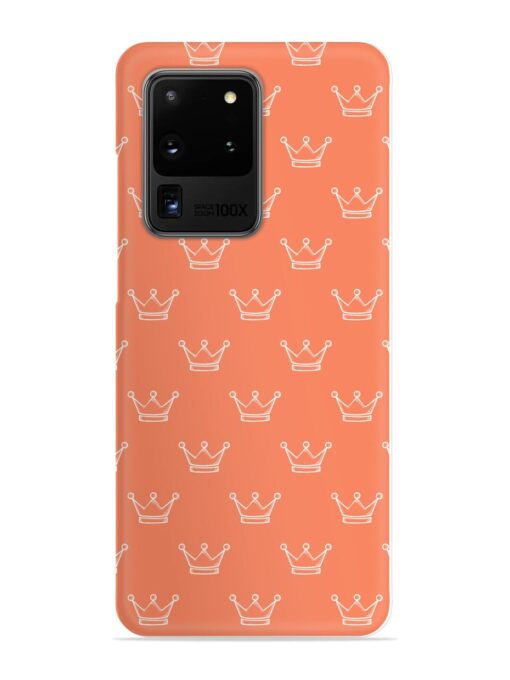 Hand Drawn Crown Snap Case for Samsung Galaxy S20 Ultra Zapvi