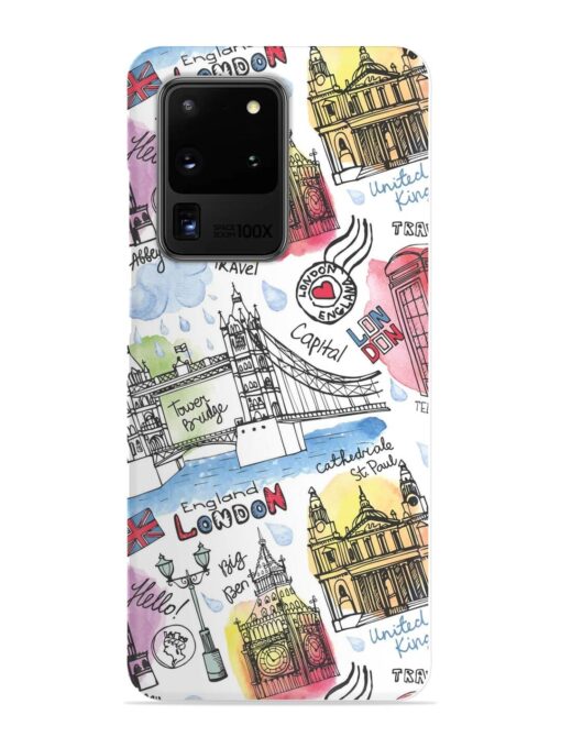 Vector London Landmark Snap Case for Samsung Galaxy S20 Ultra Zapvi