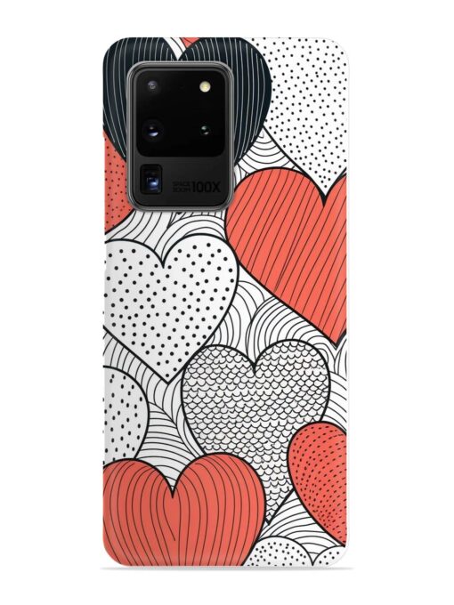 Girly Heart Seamless Snap Case for Samsung Galaxy S20 Ultra