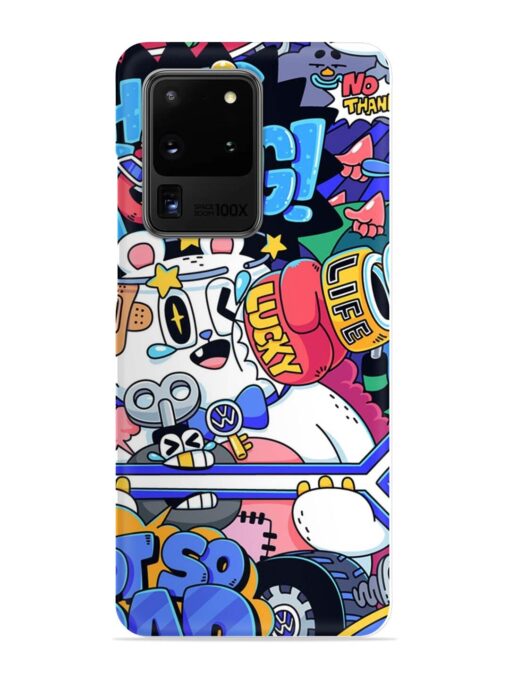 Universal Doodle Snap Case for Samsung Galaxy S20 Ultra Zapvi