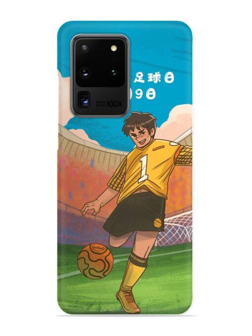 Soccer Kick Snap Case for Samsung Galaxy S20 Ultra Zapvi