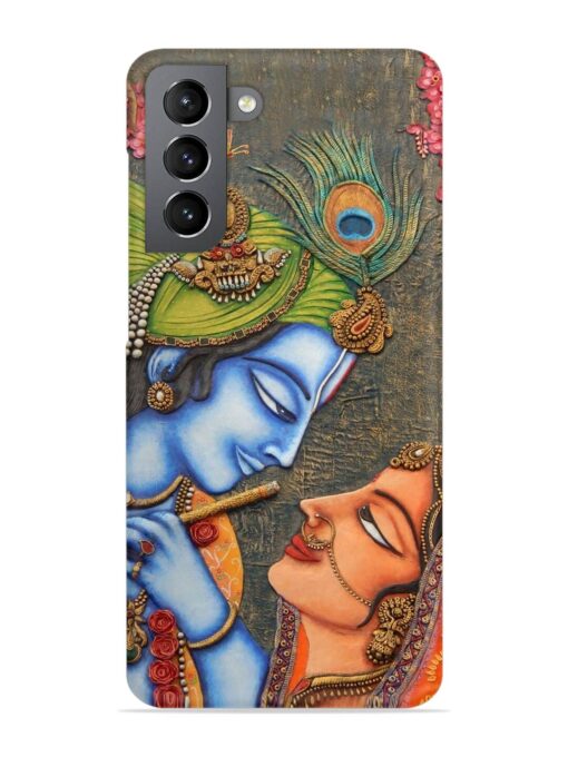 Lord Radha Krishna Flute Art Snap Case for Samsung Galaxy S21 (5G) Zapvi