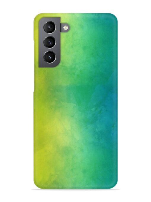 Yellow Green Gradient Snap Case for Samsung Galaxy S21 (5G) Zapvi