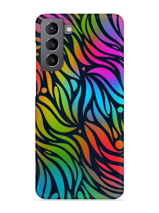 Abstract Leaf Design Snap Case for Samsung Galaxy S21 (5G) Zapvi