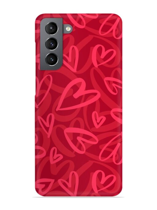 Seamless Romantic Pattern Snap Case for Samsung Galaxy S21 (5G) Zapvi