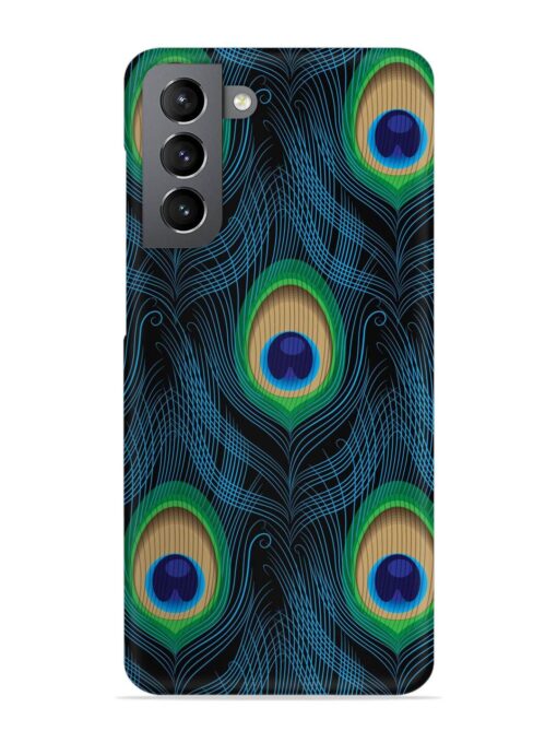 Seamless Pattern Peacock Snap Case for Samsung Galaxy S21 (5G) Zapvi