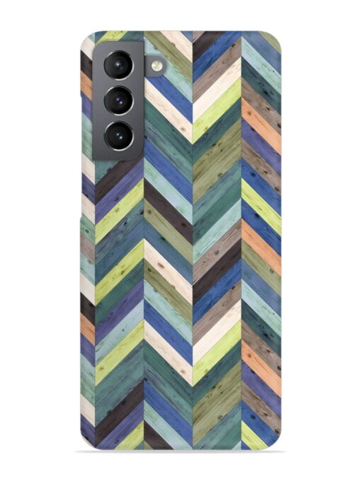 Chevron Random Color Snap Case for Samsung Galaxy S21 (5G) Zapvi