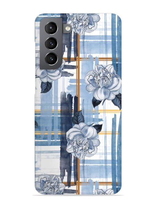 Watercolor Pattern Rose Snap Case for Samsung Galaxy S21 (5G) Zapvi