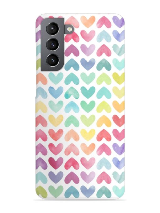 Seamless Colorful Watercolor Snap Case for Samsung Galaxy S21 (5G) Zapvi