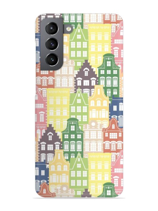 Seamless Shapes Pattern Snap Case for Samsung Galaxy S21 (5G) Zapvi