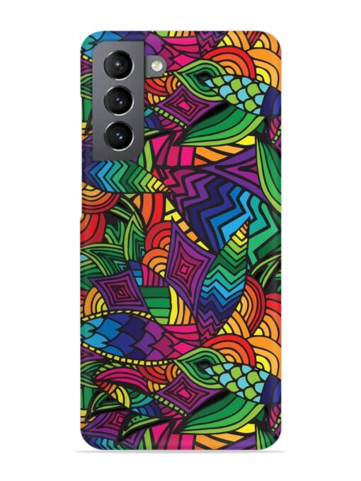 Abstract Multicolor Seamless Snap Case for Samsung Galaxy S21 (5G) Zapvi