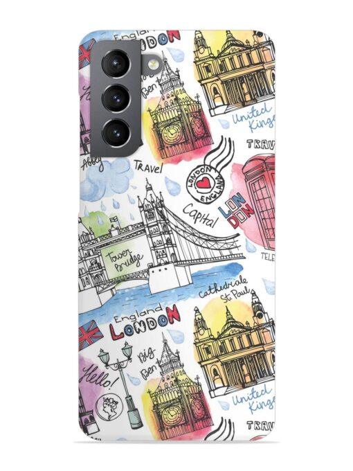 Vector London Landmark Snap Case for Samsung Galaxy S21 (5G) Zapvi