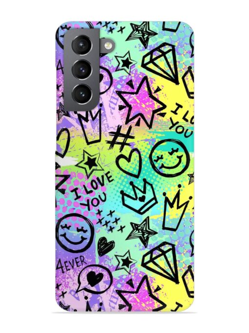 Bright Seamless Pattern Snap Case for Samsung Galaxy S21 (5G) Zapvi