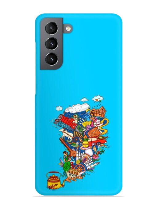 Vector Design Indian Snap Case for Samsung Galaxy S21 (5G) Zapvi