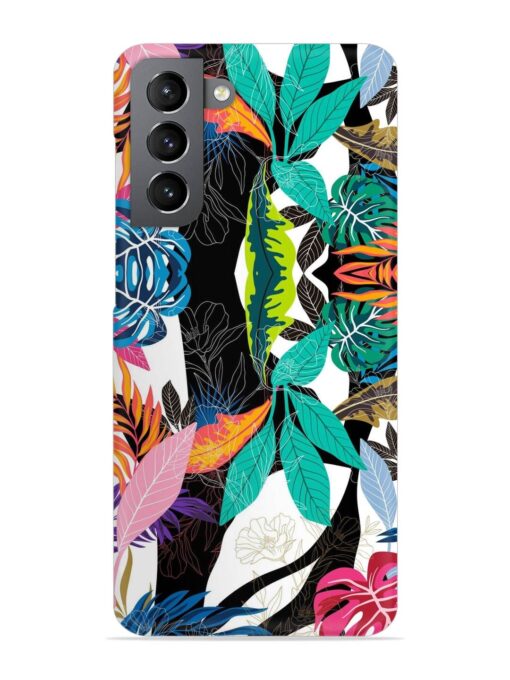 Floral Pattern Bright Snap Case for Samsung Galaxy S21 (5G) Zapvi