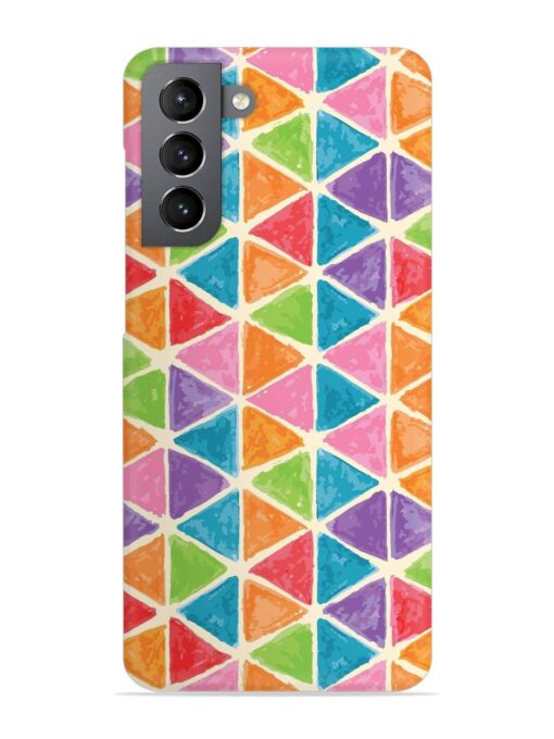 Seamless Colorful Isometric Snap Case for Samsung Galaxy S21 (5G) Zapvi