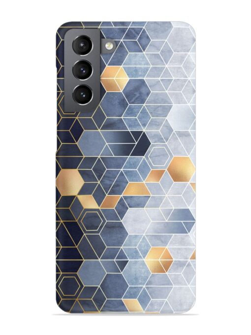 Geometric Abstraction Hexagons Snap Case for Samsung Galaxy S21 (5G) Zapvi