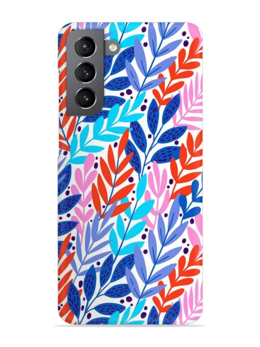 Bright Floral Tropical Snap Case for Samsung Galaxy S21 (5G) Zapvi