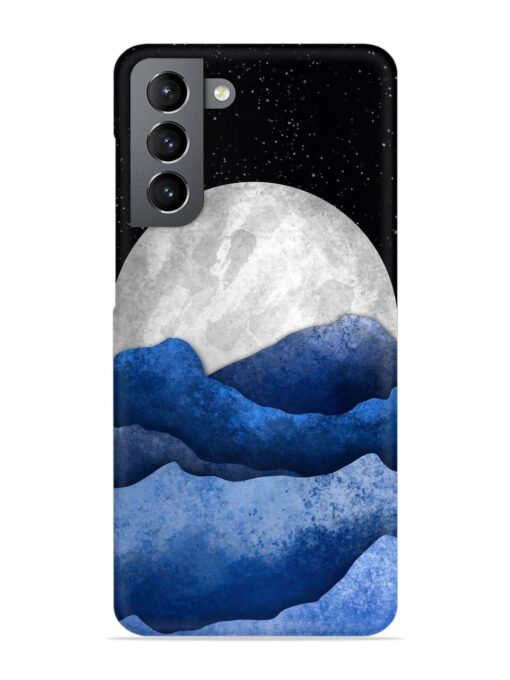 Full Moon Mountain Vector Snap Case for Samsung Galaxy S21 (5G) Zapvi