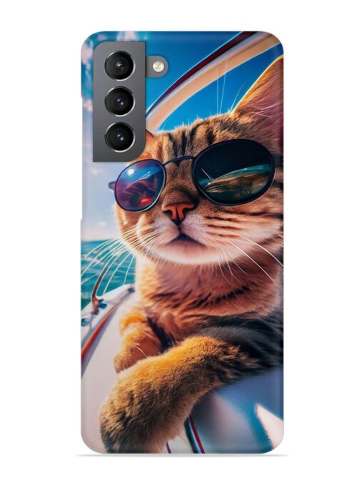 Cat In Style Snap Case for Samsung Galaxy S21 (5G) Zapvi