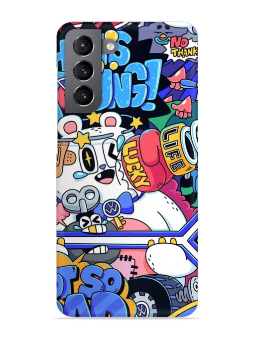 Universal Doodle Snap Case for Samsung Galaxy S21 (5G) Zapvi