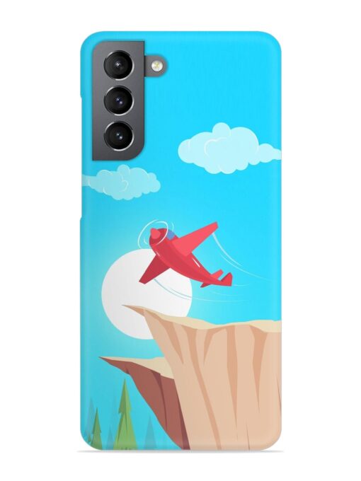 Small Planes In Flight Snap Case for Samsung Galaxy S21 Fe (5G) Zapvi