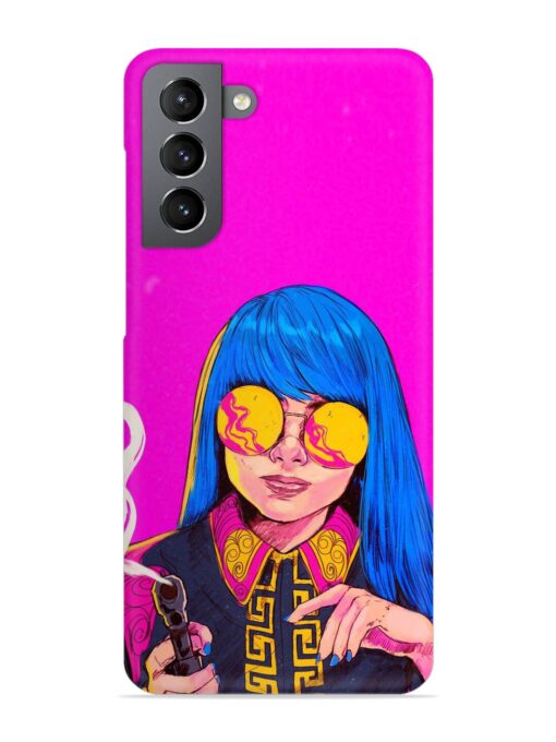 Aesthetic Anime Girl Snap Case for Samsung Galaxy S21 Fe (5G) Zapvi